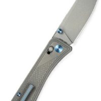 WE KNIFE BOUGIE BANTER 2.91" - GRAY TITANIUM GRAY STONEWASH