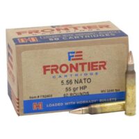 Hornady Frontier Rifle Ammunition 5.56X45 NATO 55 gr HP Match 3240 fps 50/ct