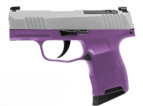 SIG P365 PURPLE RAIN 9MM 3.1" - XRAY3 (2)10RD PURPLE/STAINLESS