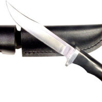 RUKO FIXED BLADE HUNTING KNIFE - 3.78" ABS HANDLE CLAMSHELL