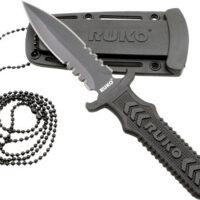 RUKO FIXED 3" NECK/BOOT KNIFE - NYLON HANDLE CLAMSHELL