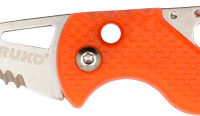 RUKO SPRING ASSIST FOLDER - 1.75" RESCUE KNIFE ORANGE