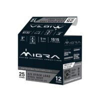 Migra Steel Waterfowl Stacked Shotshell 12ga 3" 1-1/4 oz 1515 fps #4 & #6 25/ct