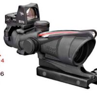 TRIJICON ACOG 4X32 RED BLSTC CHEV .223